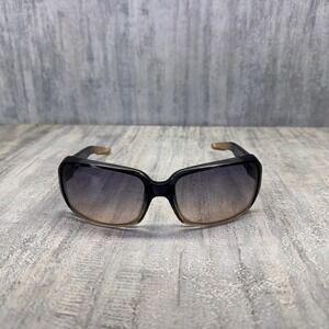 Rare SPY+ Spy Optic ZOE Sunglasses Rectangular Gloss Black Frames ROSE lenses